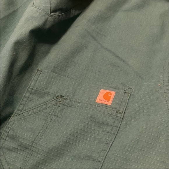 🩵FREE WITH PURCHASE🩵 CARHARTT FORCE ESSENTIALS V-NECK SHIRT SCRUB TOP TEAL BLUE - Picture 4 of 5